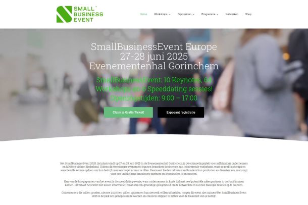 SmallBusinessEvent 2025: vrijdag 27 en zaterdag 28 juni
